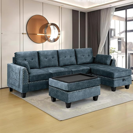 Modular Sofa Set for Living Room,Sectional Sofa & Couches,4-Seat Sectional Sofa