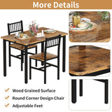 3-Piece Dining Table Set for Small Spaces