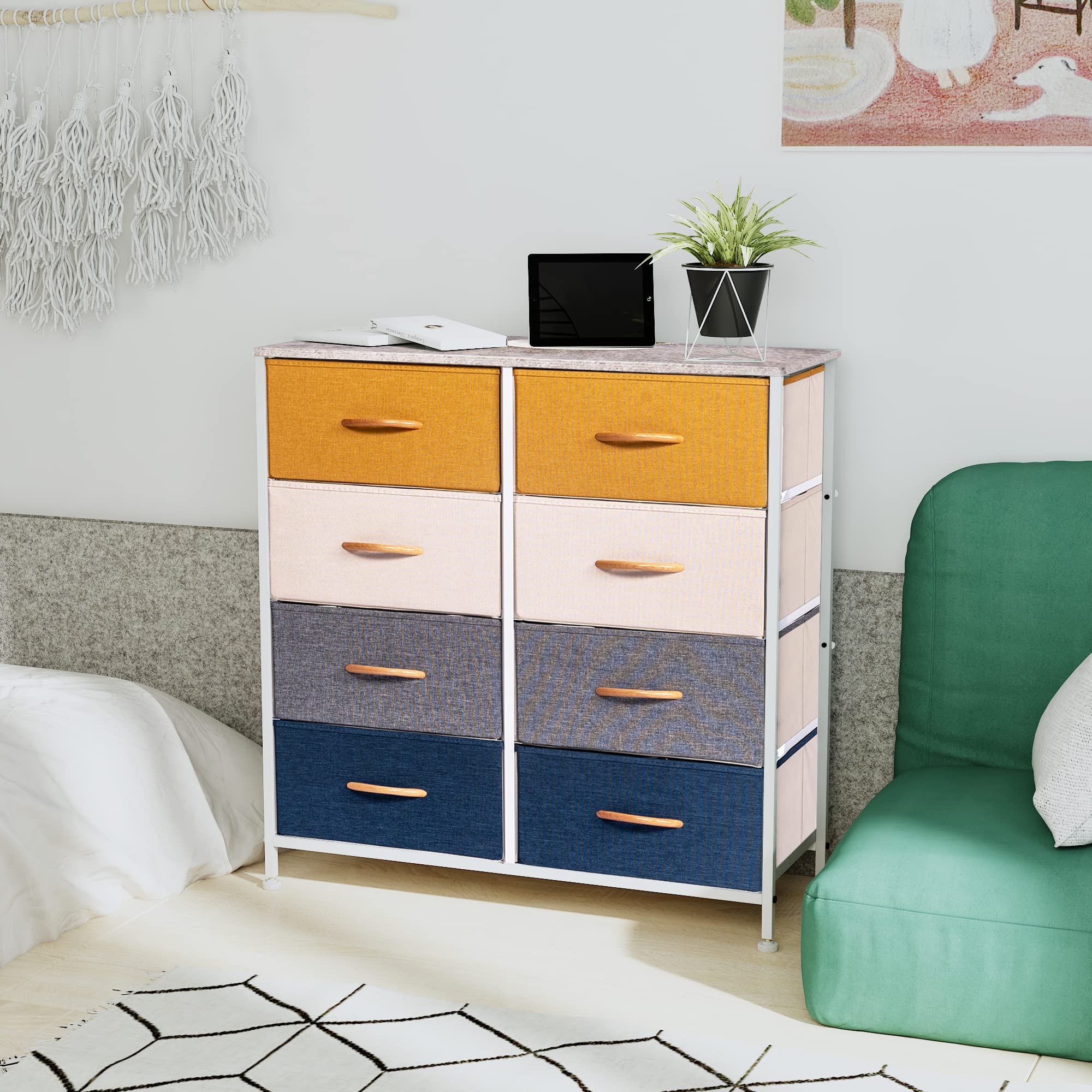 8 Dresser Bedroom, 8 Drawer Storage Organizer Tall Wide Dresser