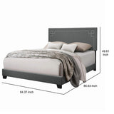 Acme Ishiko II Queen Bed in Gray Fabric