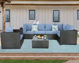 Patio Furniture Sets Outdoor Rattan Wicker Conversation Sofa