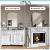 24" x 36" Antique Gold Arched Wall Mirror