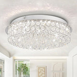 Light, Crystal Ceiling Light LED Chandelier for Bedroom Flush Mount Light Fixture Hallway