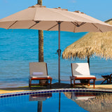 13FT Outdoor Umbrella for Patio, Double sided Pool Umbrellas