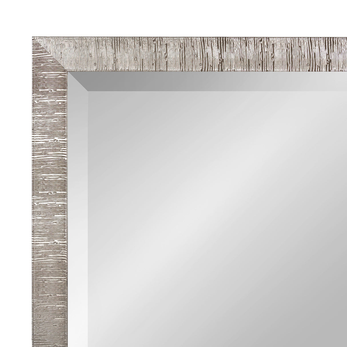 Reyna Modern Rectangle Wall Mirror, 24 x 36, Silver, Framed Rectangular