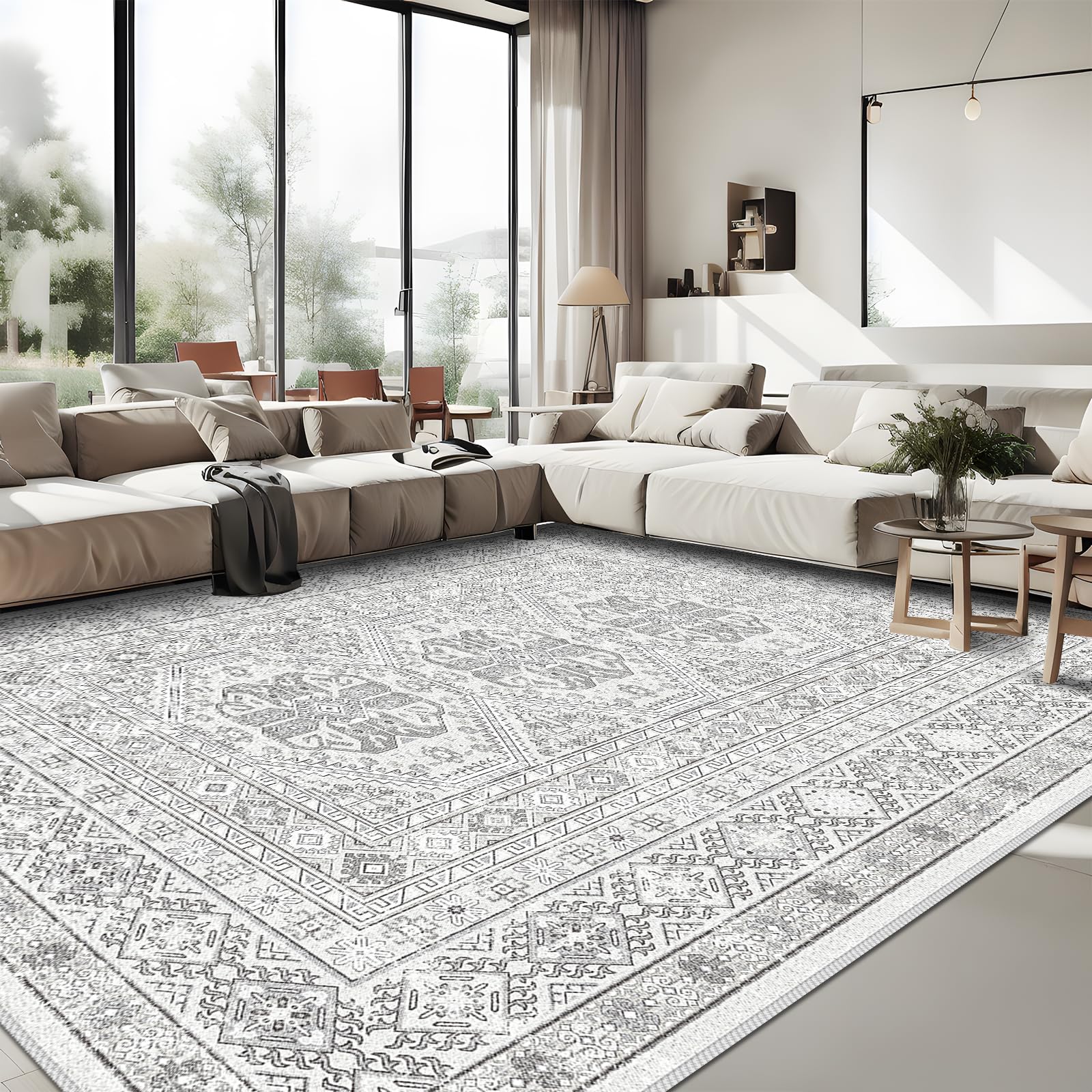 Living Room Area Rug: 9x12 Large Super Soft Vintage Rugs Bedroom Oriental Indoor Rug