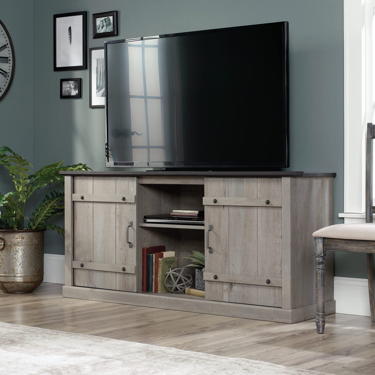 Entertainment TV Credenza, for TVs up to 70", Mystic Oak Finish