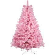 Artificial Christmas Pine Tree Fake Xmas Spruce Trees Holiday Decoration with Metal