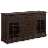 Sideboard Buffet Console Table, Versatile Media Cabinet with Drawers and Adjustable Shelves - 58 Inch - Astorga (Espresso)