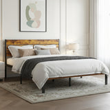 Full Size Metal Bed Frame with Headboard & Footboard