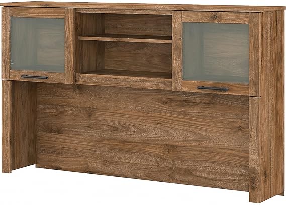 Somerset Desk Hutch, Attachment with Shelves and Cabinets for Home Office