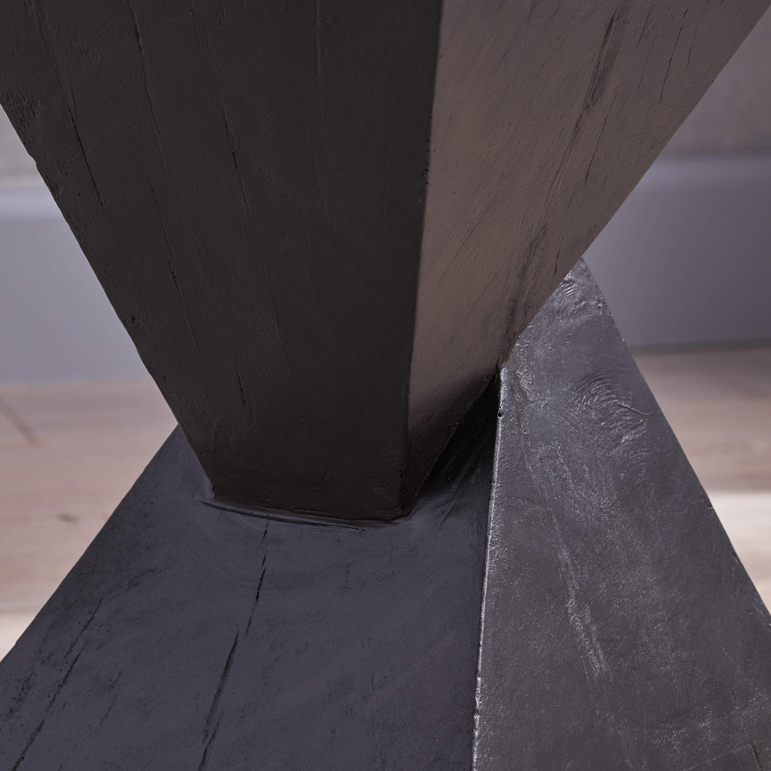 Jerod Light-Weight Concrete Accent Table, Black