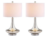 JYL1081A-SET2 Set of 2 Table Lamps Cecile 25.5" Glass Teardrop LED Table