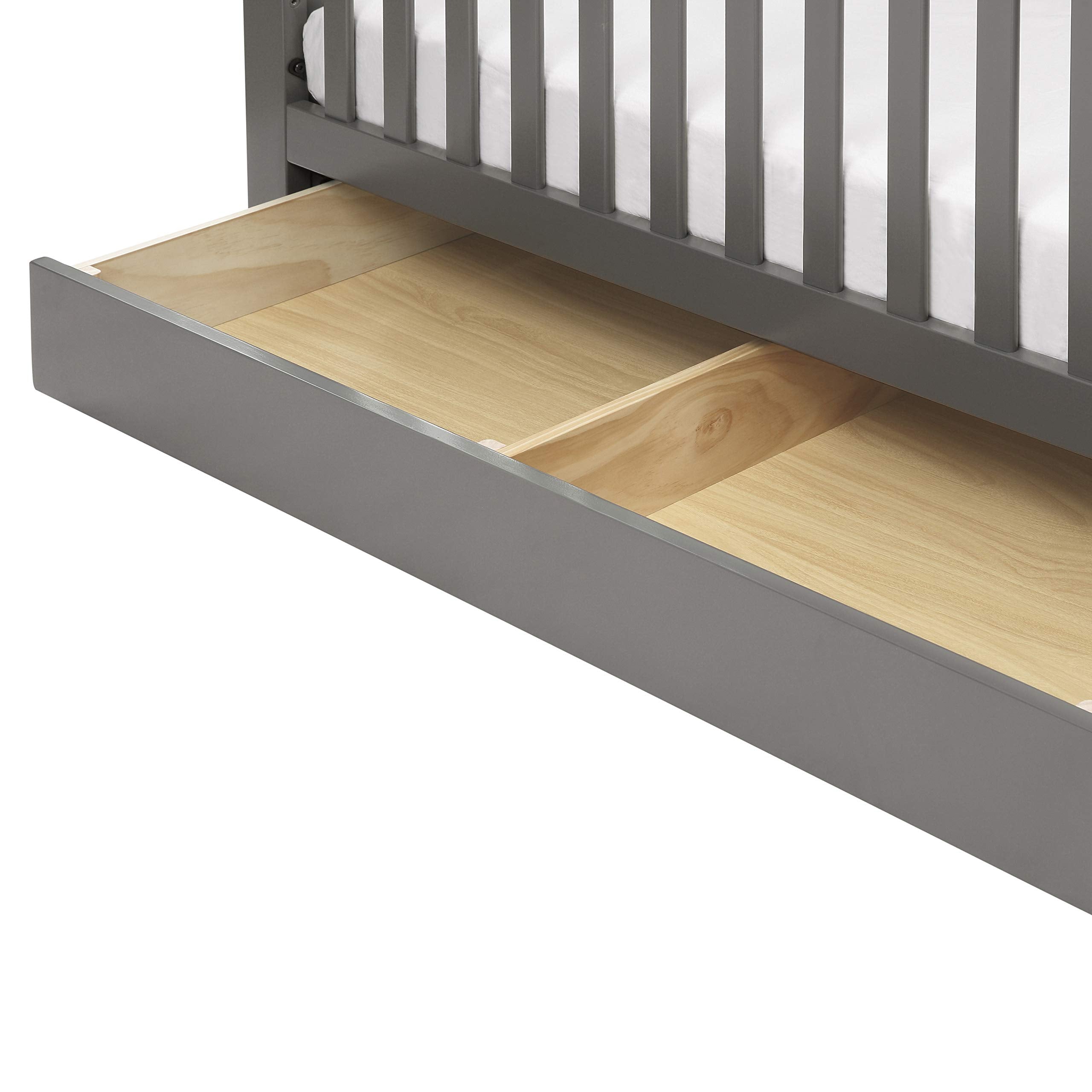 piedmont 4-in-1 Convertible Crib and Changer Combo in Slate