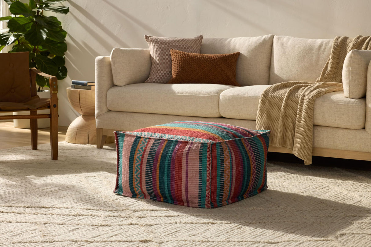 PF0011 Fiesta 24" W x 24" D x 13" H Pouf