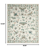 Insect Washable Area Rug 8x10 - Soft Non-Slip Bedroom Carpet