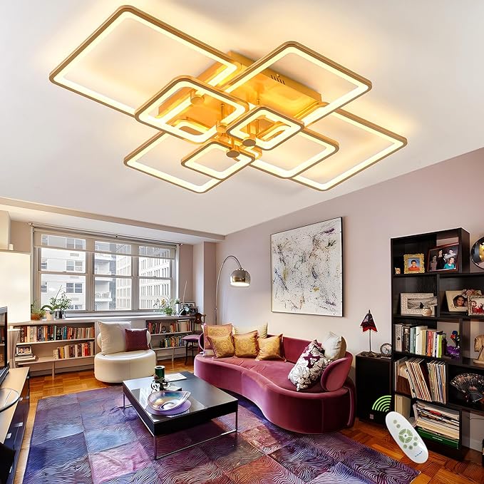 Modern Ceiling Light,41.7in Modern Led Ceiling Lights for Living Room Light