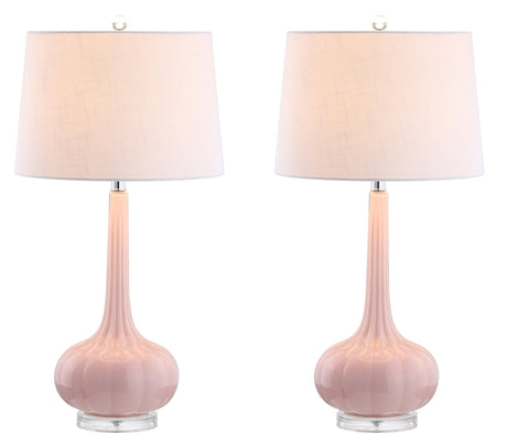 JYL1079A-SET2 Set of 2 Table Lamps Bette 28.5" Glass Teardrop LED Table