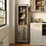 Bathroom Storage Cabinet, Farmhouse Narrow Storage Cabinet with Door