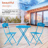 Indoor/Outdoor 3-Piece Bistro Set Folding Table