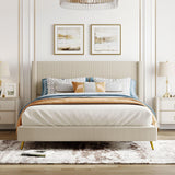 Bed with Metal Legs,Beautiful and Fashionable