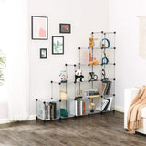 Cube Storage Organizer 16 Cubes DIY Cabinet Bookshelf Kids Organizers and