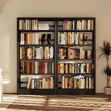 71" Metal Bookshelf,5 Tier Library Bookcase with Adjustable Shelves