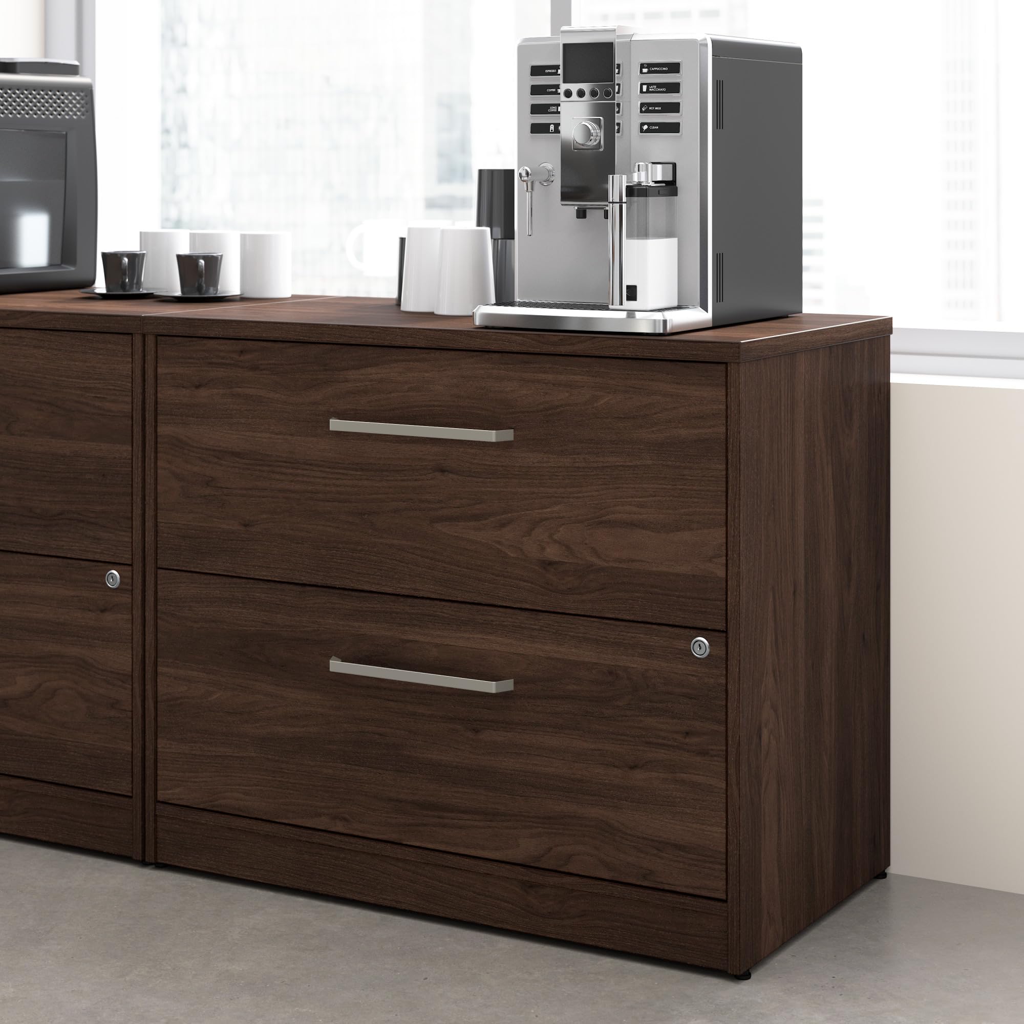 Business Furniture 2 Drawer Lateral File Cabinet, Storage for Office Organization