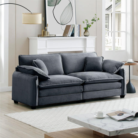 81”W Oversized Loveseat Sofa 2 Seater Small Cloud Couch Comfy Deep Seat