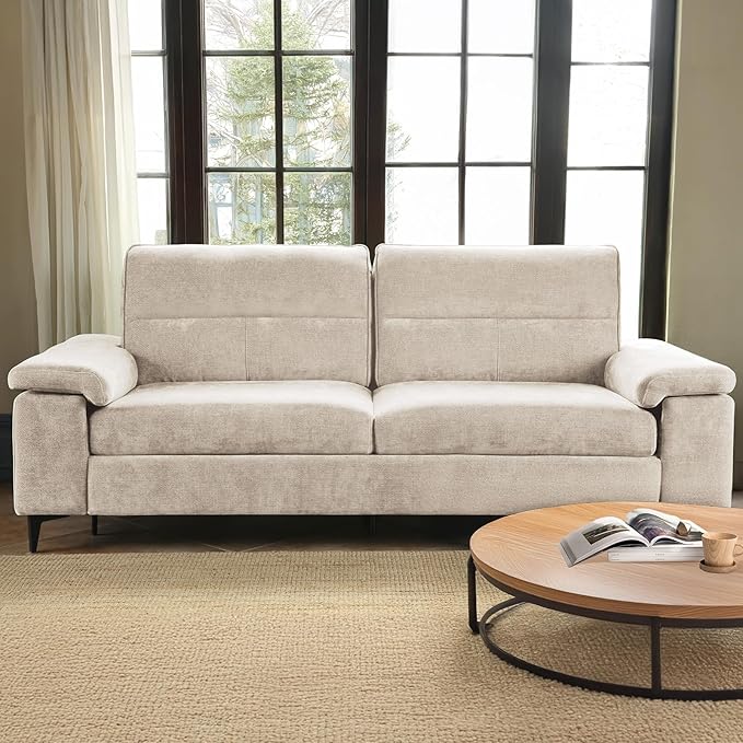 88.97" Modern Sofa Couches for Living Room, Deep Seat Sleeper Sofas