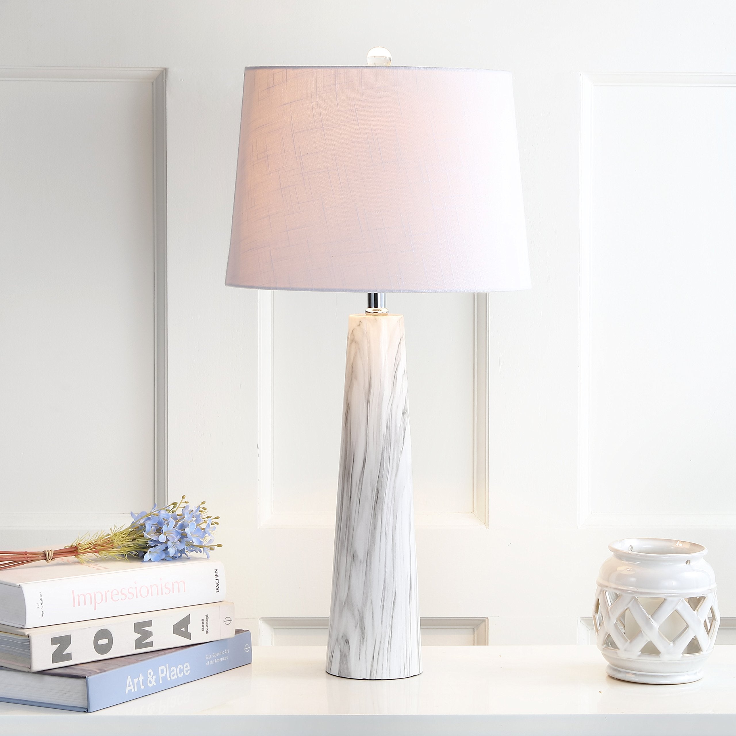 Bradley 29" Resin LED Table Lamp - Modern Glam Bedside Lighting