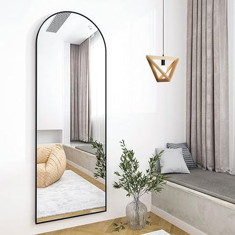 65"x22" Full Length Mirror Aluminum Frame Wall Mirror Floor Rectangle Mirrors Standing Wall