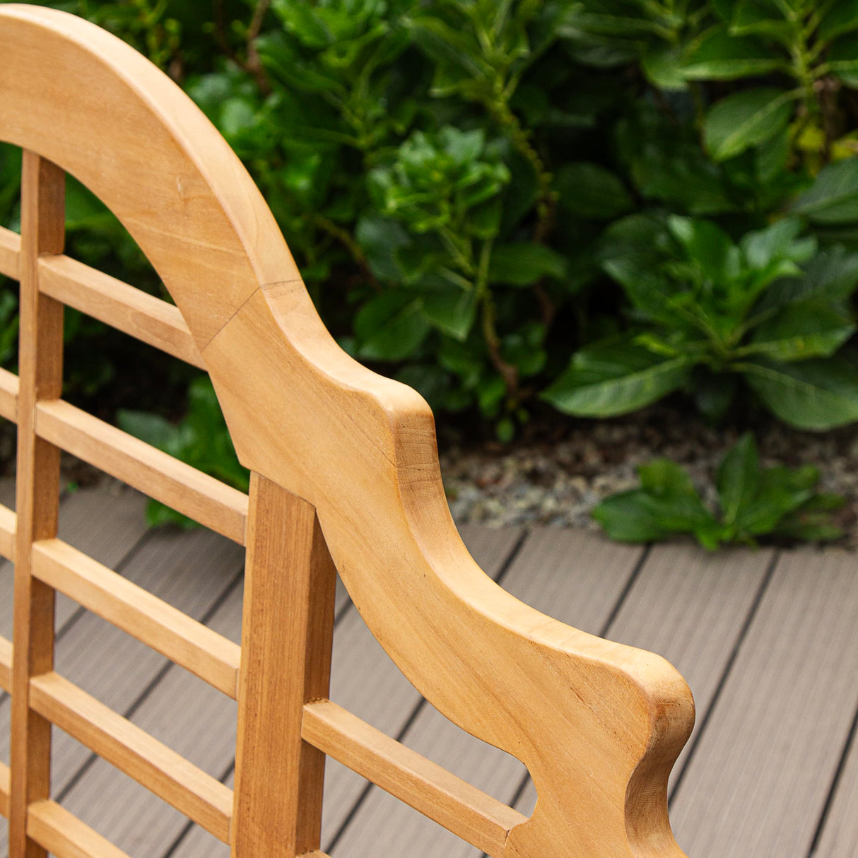 Lutyens 5-Foot Teak Wood Outdoor Garden Bench for Patio Furniture, Weather-Resistan