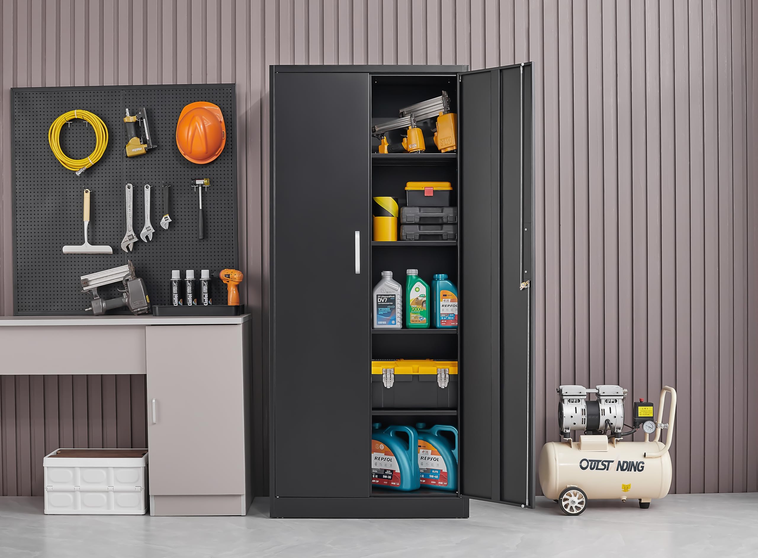 Metal Storage Cabinet, Kitchen Pantry Cabinet, Storage Cabinet