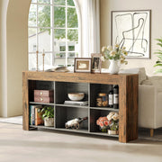 Console Table with Storage, 63-Inch Narrow Long Sofa Table