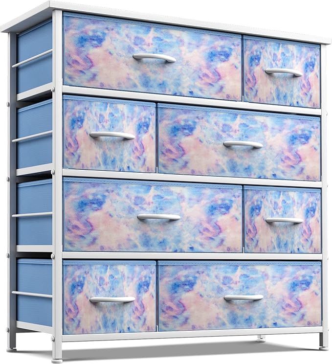 8 Drawers - Furniture Storage Chest for Kid’s, Teens, Bedroom, Nursery, Playroom,