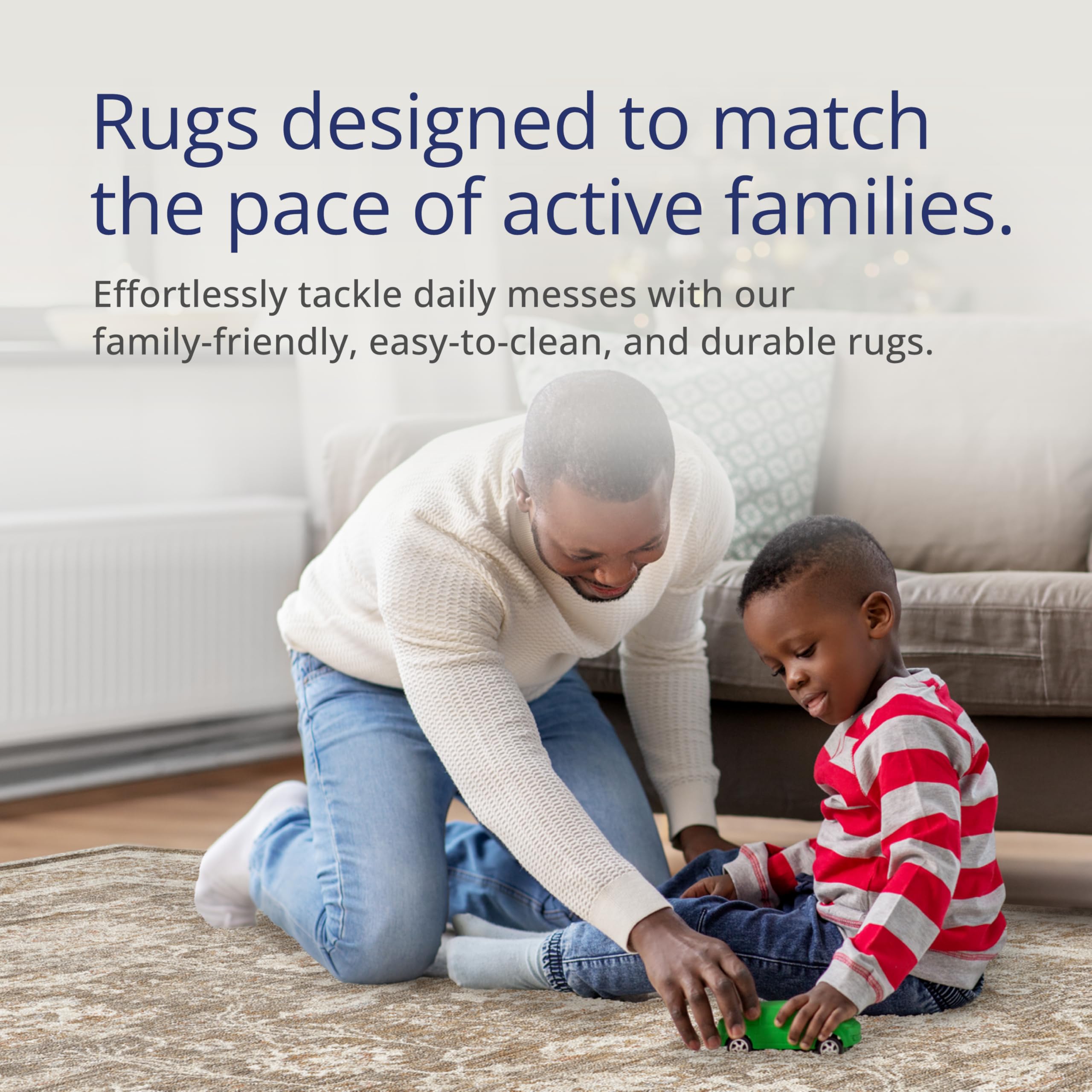 Abani Oriental & Vintage Area Rug - 8'x10' Brown Rectangle Rug for Living Room & Bedroom - Alara Vintage Collection