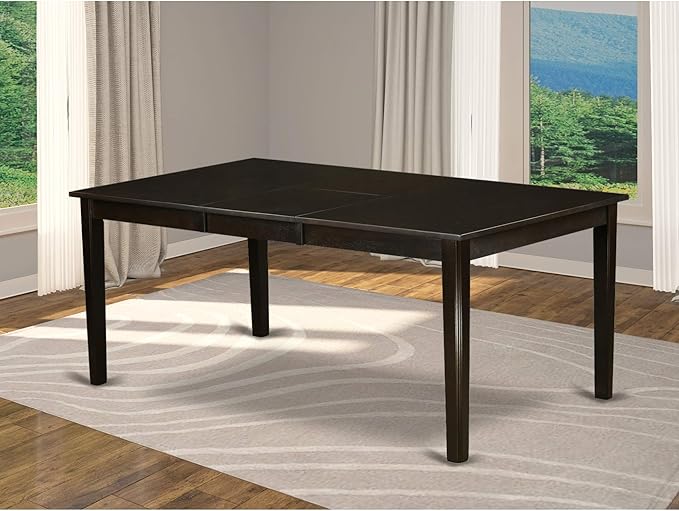 HET-CAP-T Henley Modern Kitchen Table - a Rectangle Dining Table Top with Butterfly Leaf,