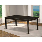 HET-CAP-T Henley Modern Kitchen Table - a Rectangle Dining Table Top with Butterfly Leaf,