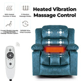 Recliner Chair Massage Rocker Swivel with Heated Modern Ergonomic 360 Degree Single