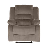 Azrael Fabric Manual Reclining Chair, 37.5" W, Chocolate