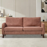 69'' Loveseat Sofa, Small Loveseat for Small Space with Removable Backrest & Wooden Legs