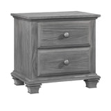 Kenilworth 2 Drawer Nightstand, Graphite Gray