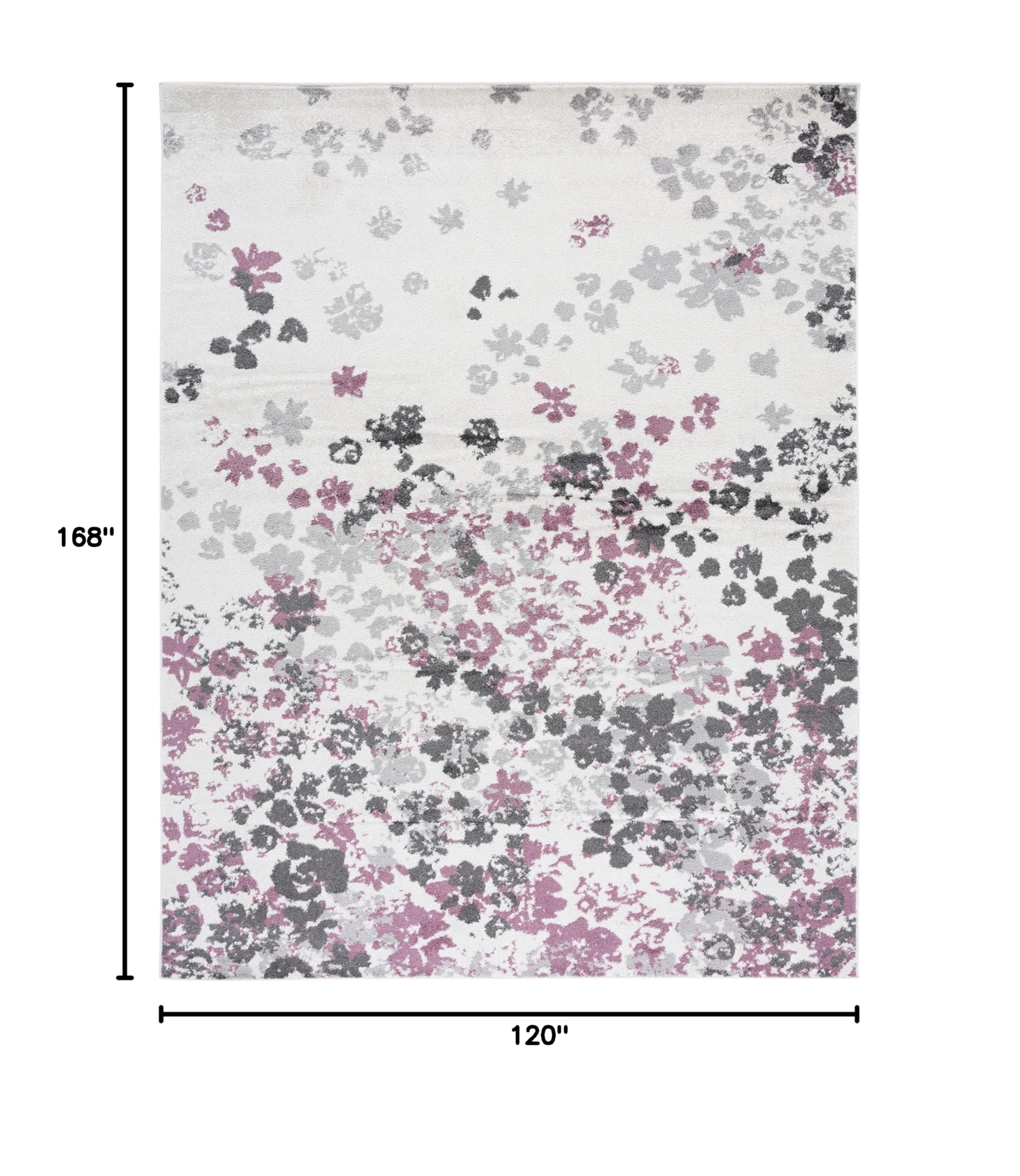 SAFAVIEH Adirondack Collection Area Rug - 10' x 14', Ivory & Purple, Floral Design, Non-Shedding & Easy Care, Ideal for High Traffic Areas in Living Room, Bedroom (ADR115L)