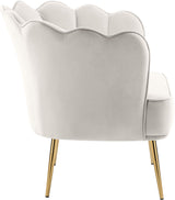 Jester Collection Modern | Contemporary Velvet Upholstered Accent Chair with Deep