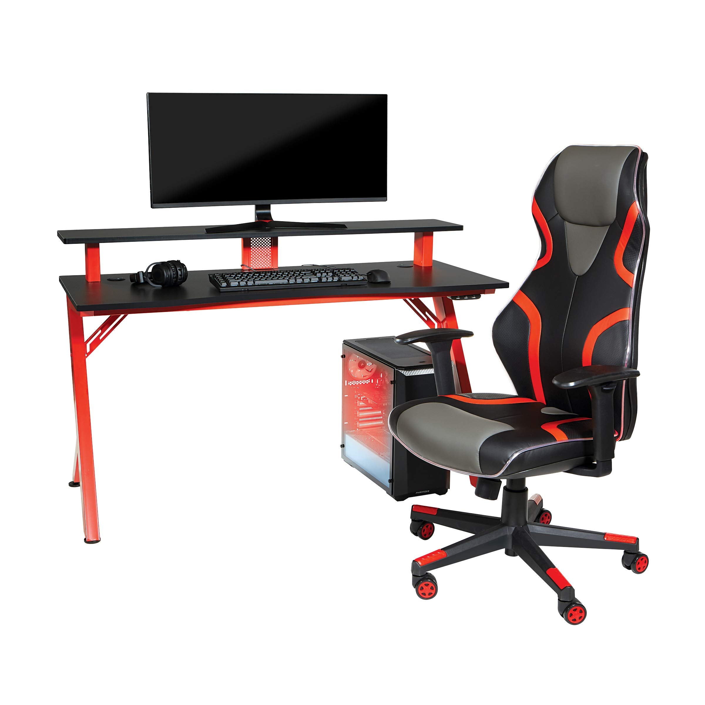 Rogue Ergonomic Gaming Chair with RGB LED Lights
