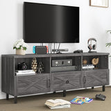 Stand for 75/65 Inch TV, Farmhouse Entertainment Center with Drawers and Storage  TV