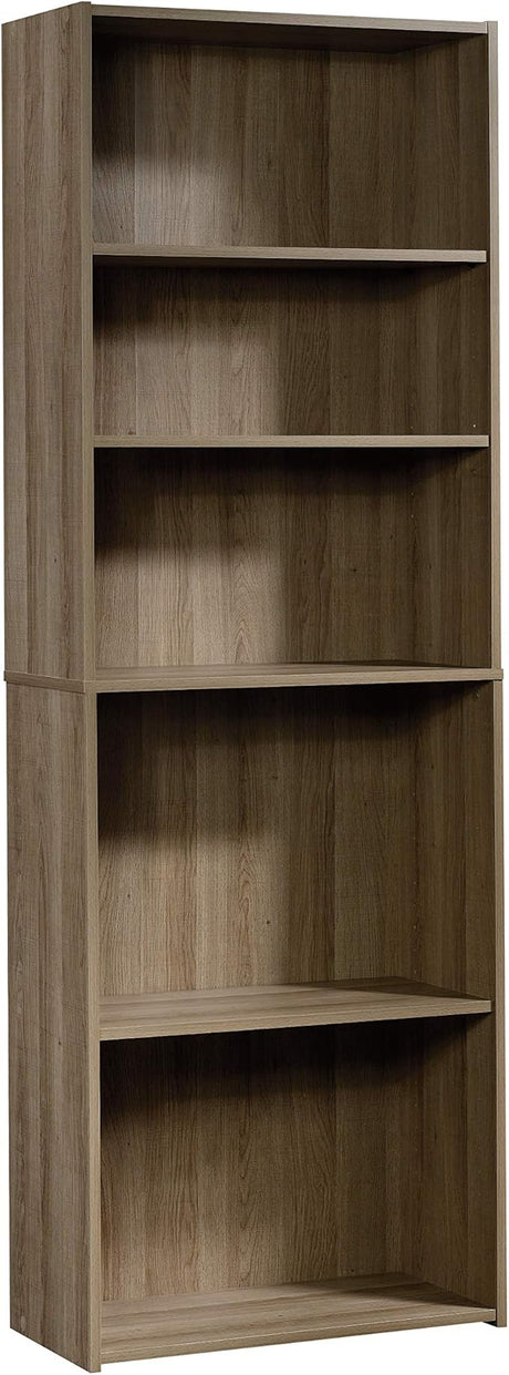 Beginnings 3-Shelf Bookcase, Bookshelf with Adjustable Storage Shelves, L: 24.57" x W: 11.50" x H: 71.18", Soft White
