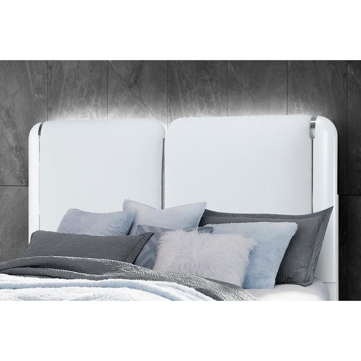 pollo Gray Queen 5PC Bedroom Set