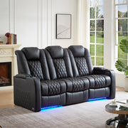 Leather Home Theater Seating Classic Series Movie Recliner Chair with fold